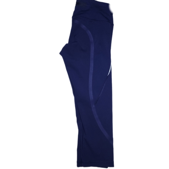 LULULEMON ATHLETICA Women's on Track Hero Blue Capri Workout Leggings - Size 4 - Picture 16 of 16